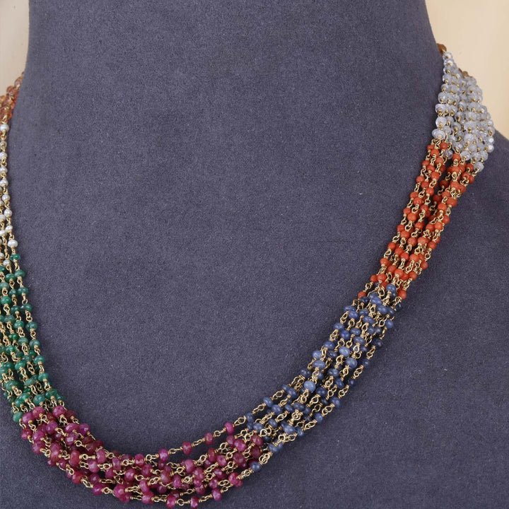 Nafisa Beads Long Necklace