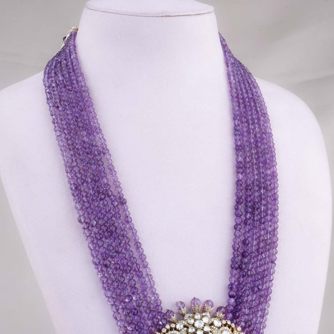 Amethyst On Victorian Necklace Set