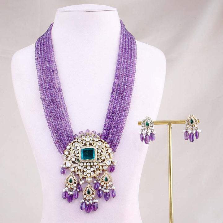 Amethyst On Victorian Necklace Set