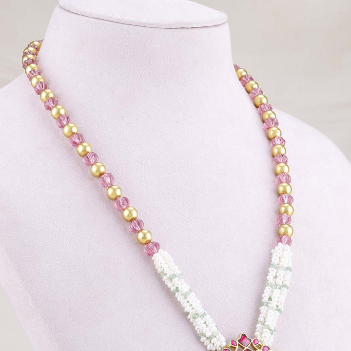 Pranika Kundan Beads Necklace