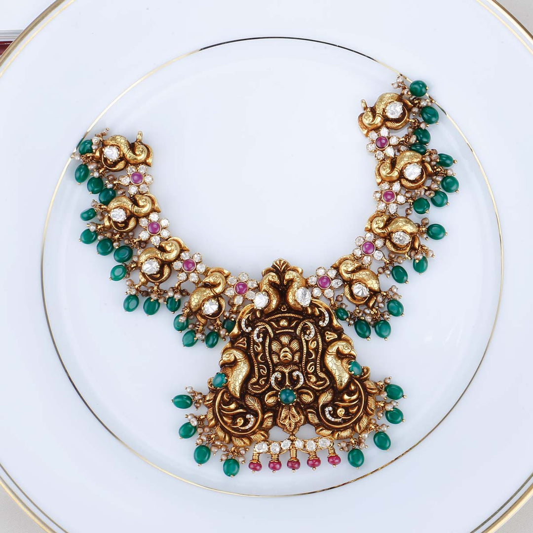 Ashritha Deep Nagas Necklace