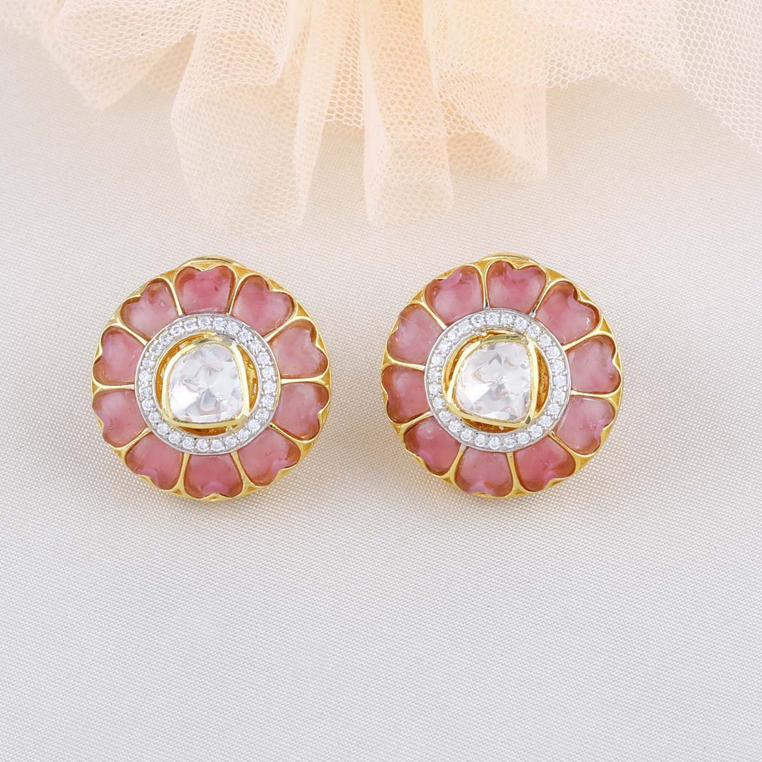 Shop Navisha Pendant Set Online | 92.5 Gold Plated Stone Pendant ...