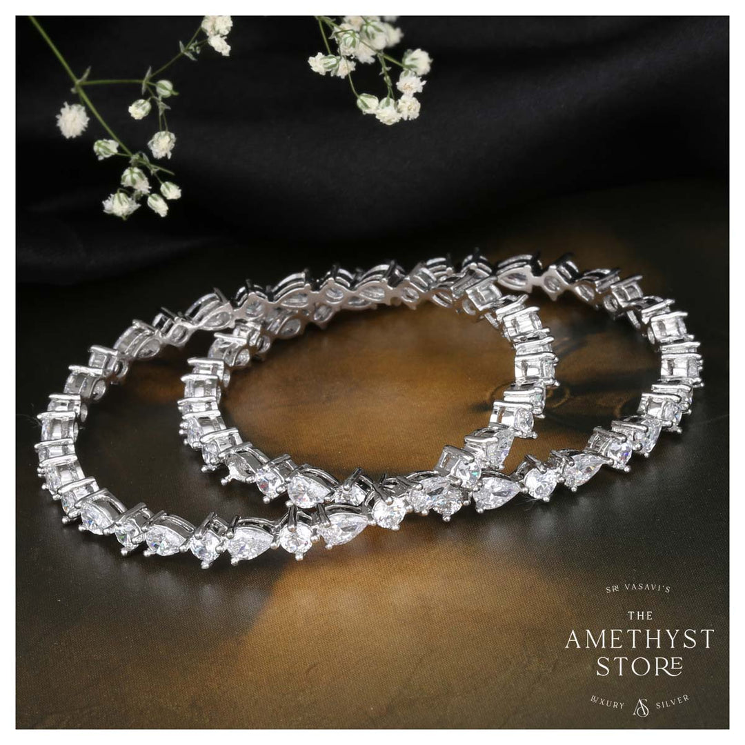 Buy Steller Swarovski Bangles Gold Plated Silver Swarovski