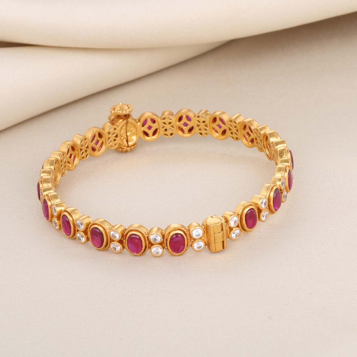 Gold Plated Single Silver Bangle | 92.5 Gold Plated Silver Bangles Online –  The Amethyst Store