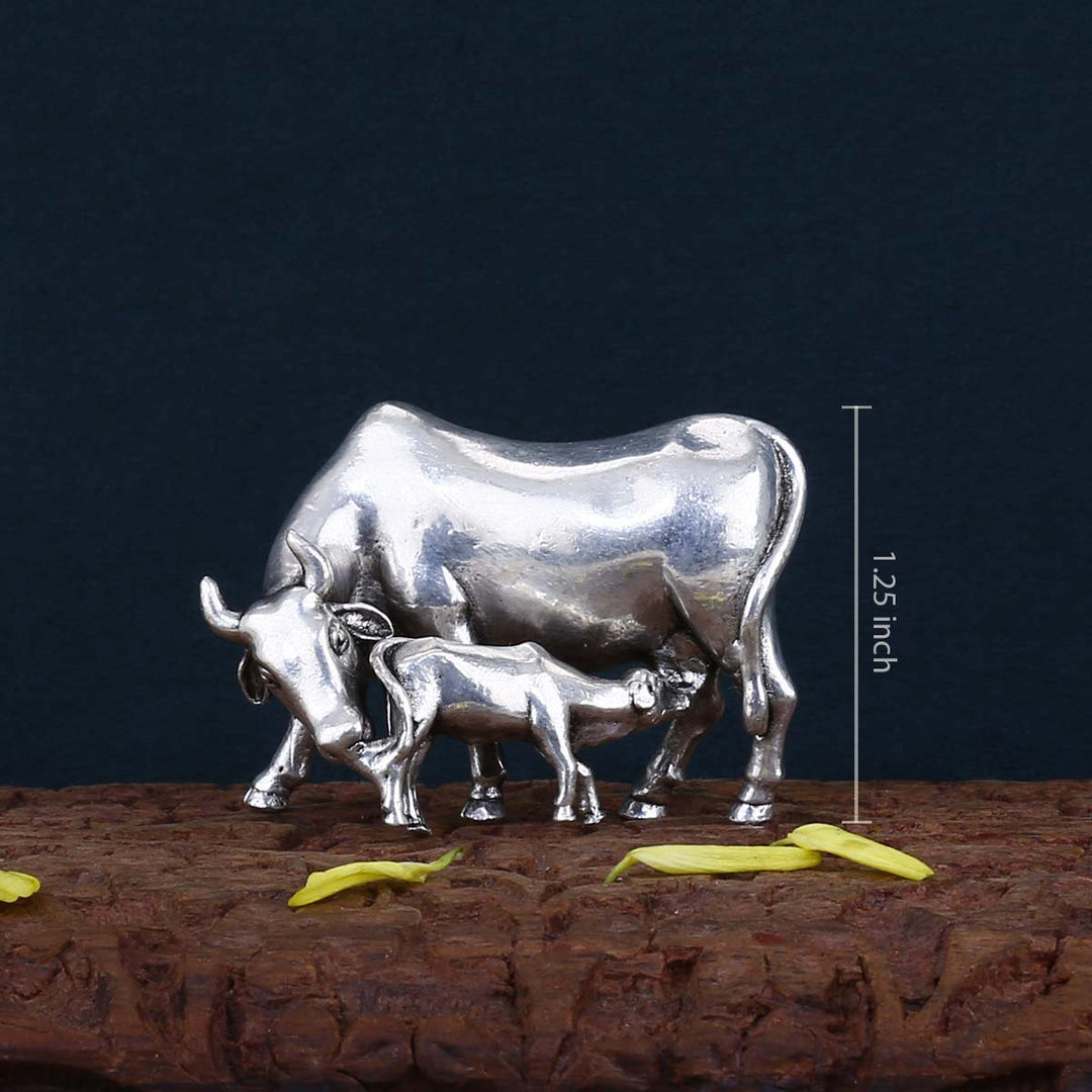 Plain Cow & Calf 3D Solid Idol