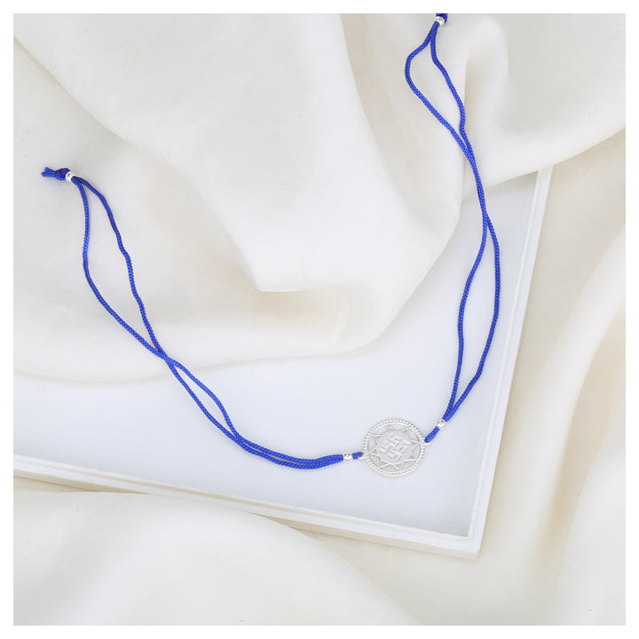 Shimmer Swastik Rakhi