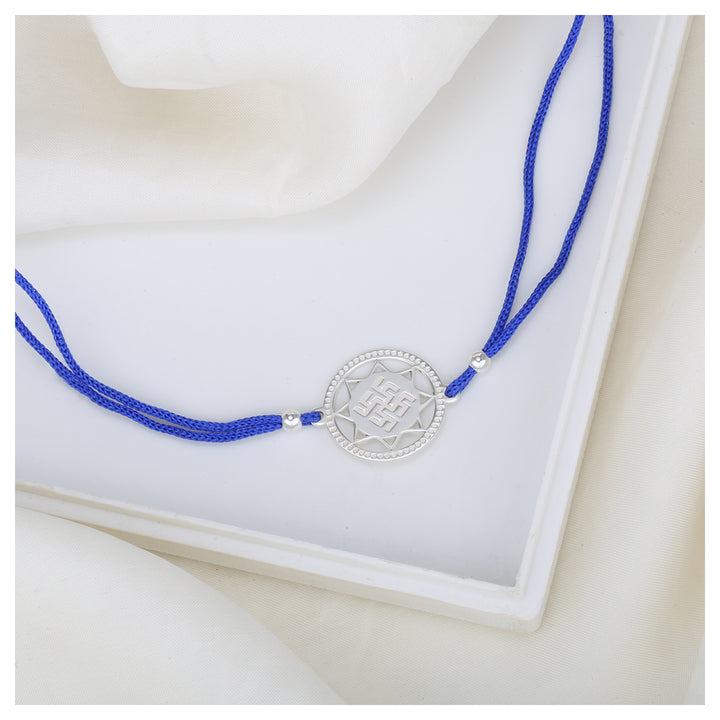 Shimmer Swastik Rakhi